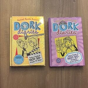 Dork Diaries Kids Book Set - Yellow and Purple Covers